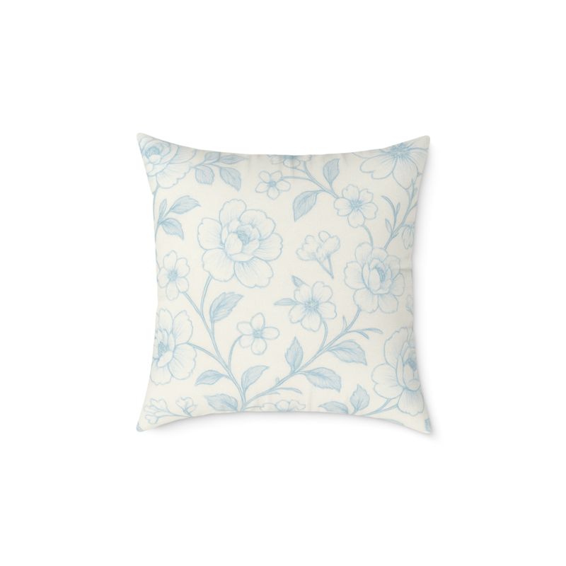 Blue and white vine Pillow 