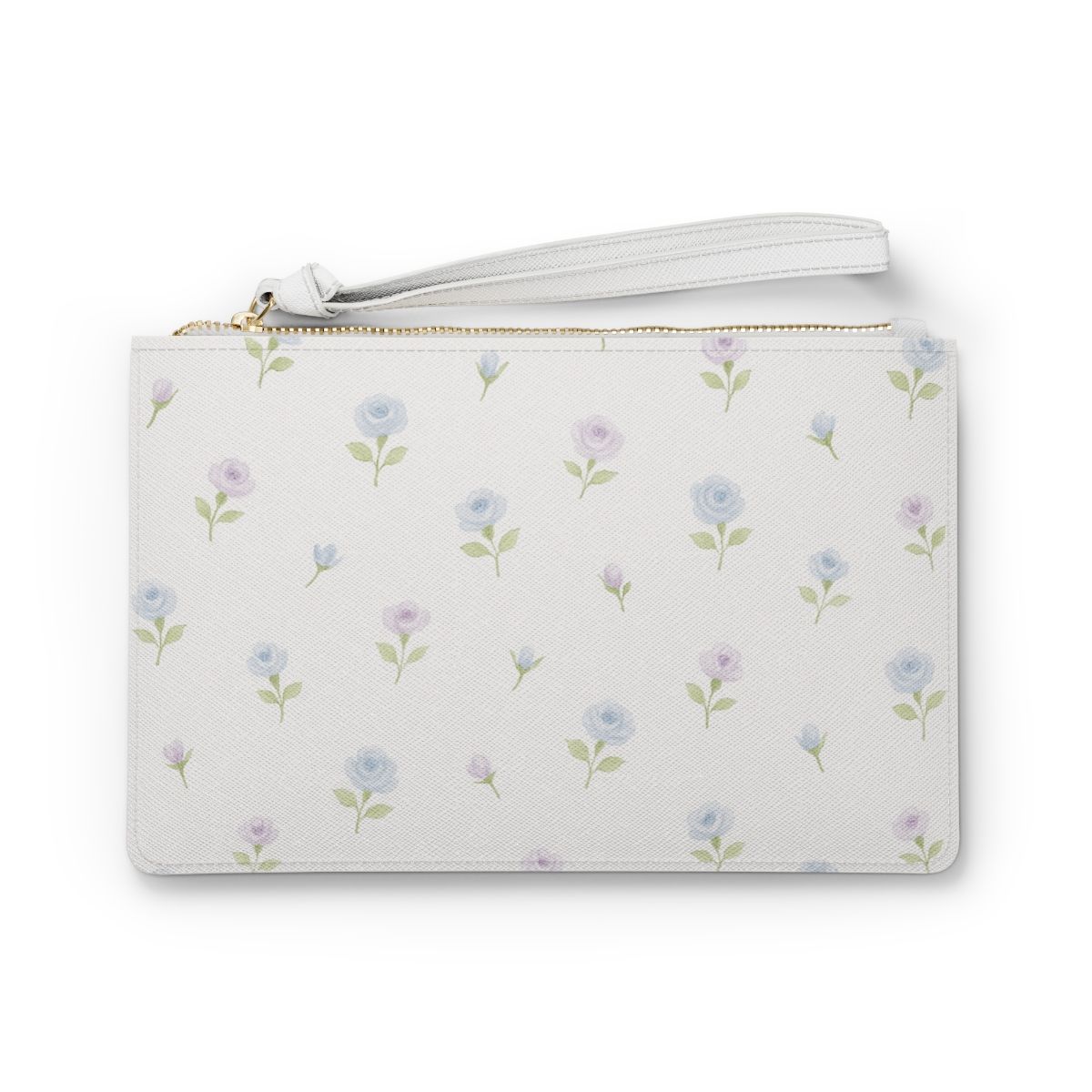 Chic Striped and Floral Clutch