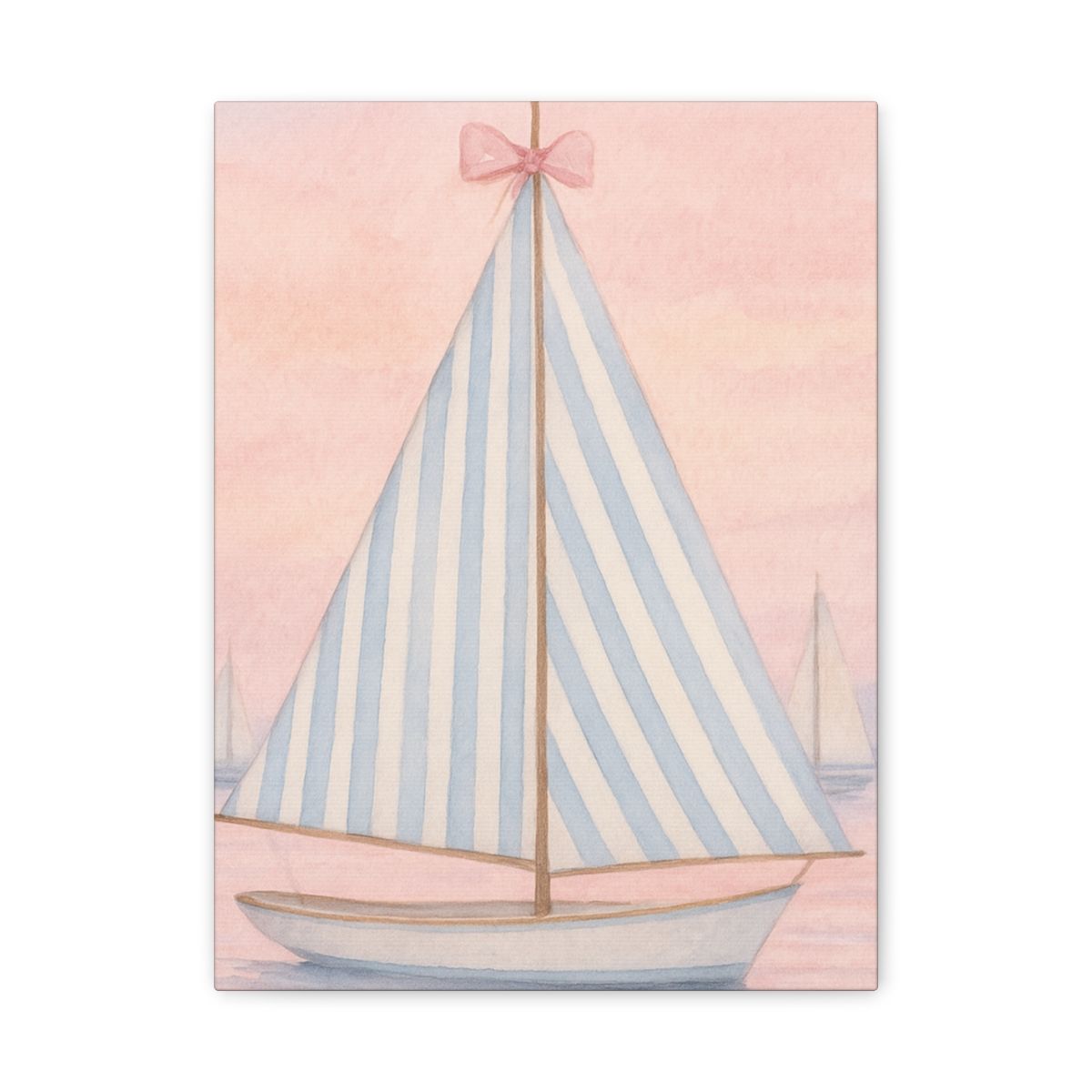 Stripes Sailboat Wall Art
