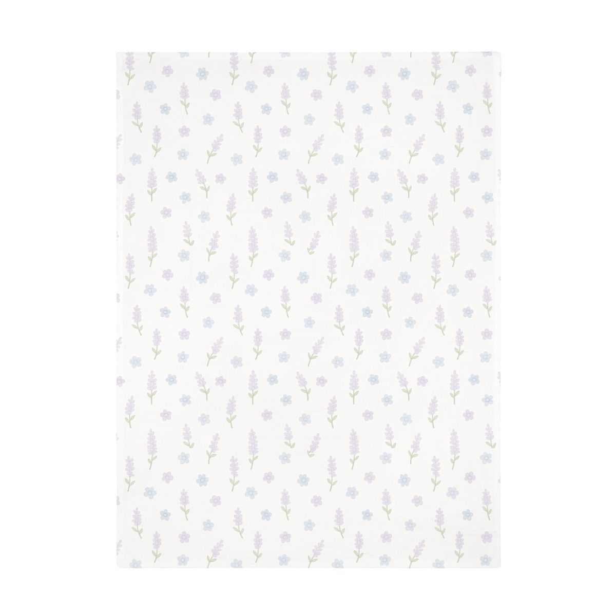 Lavender Flowers Throw , Sizes: 60&quot; × 80&quot;
