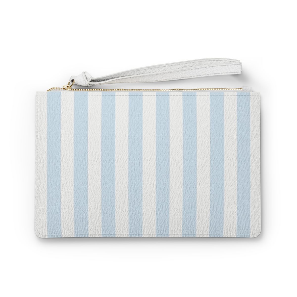 Pale Blue and White Clutch
