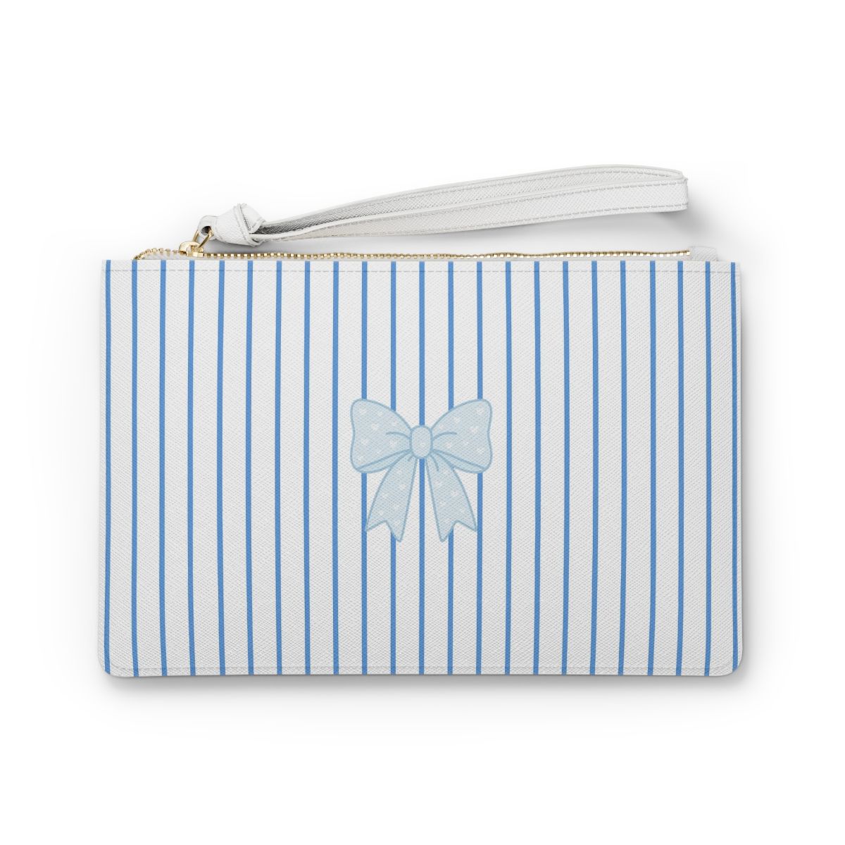 Cornflower Blue and White Clutch