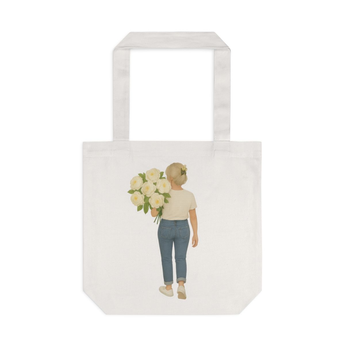 Creamy Roses Tote