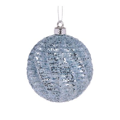 Light Blue Lantern Swirl Bauble