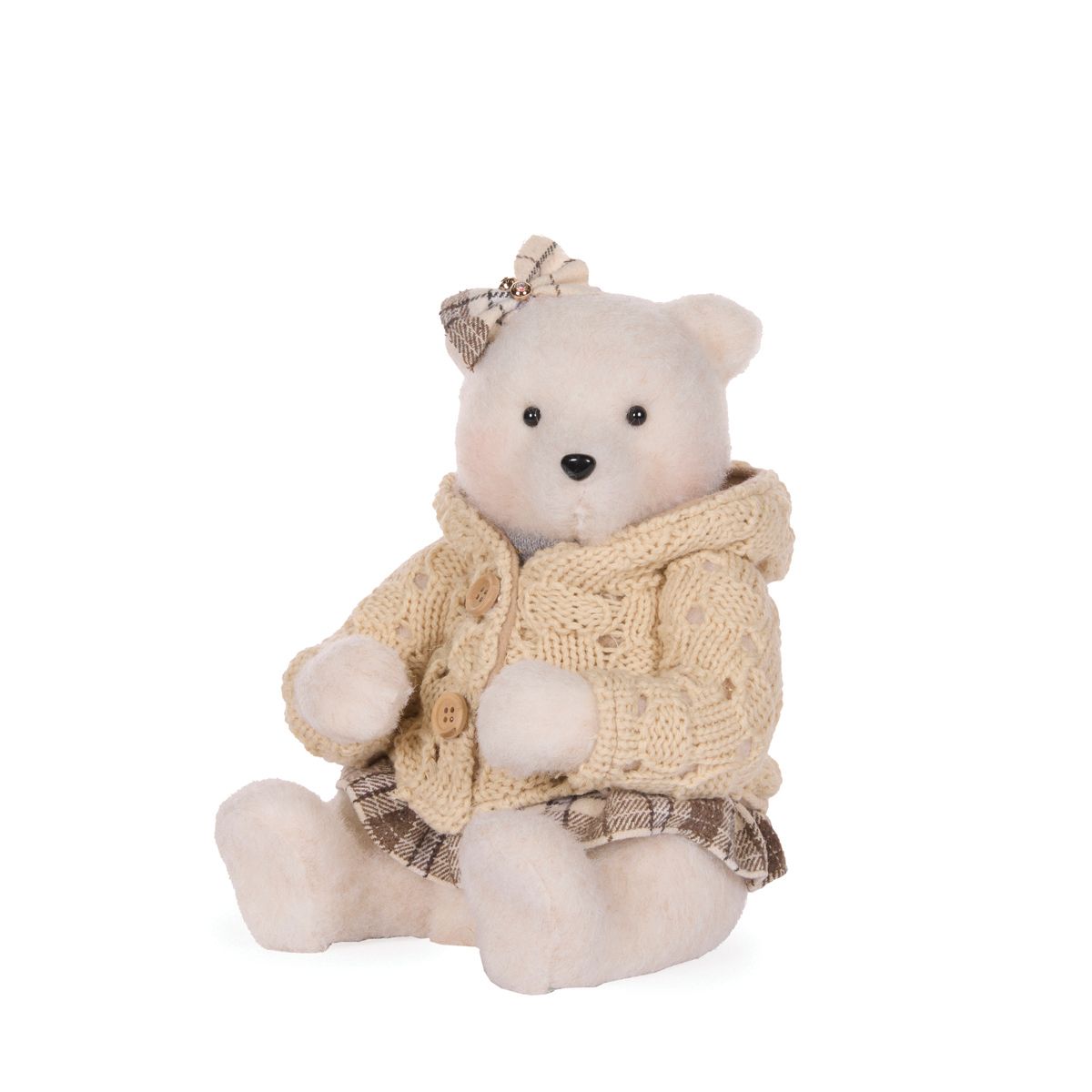 Frosted Knitted Mr. Bear Sitting