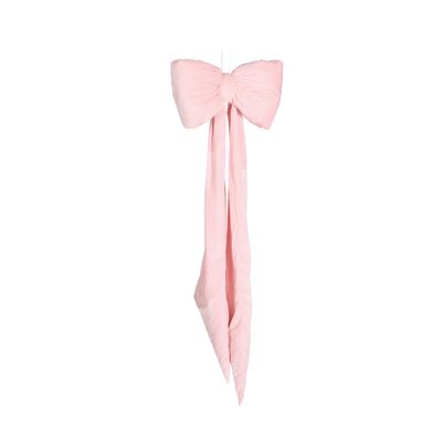 Pink Elongated Bow-51 X 14 X 162 CM | MATERIAL: FABRIC