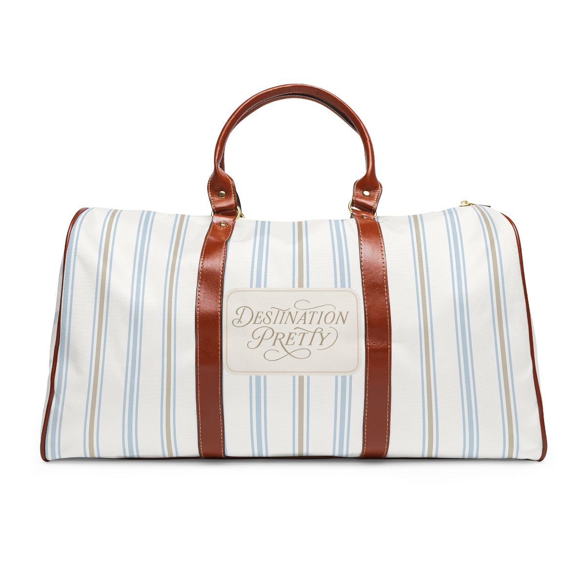 Waterproof travel bag - Destination Pretty Stripe 