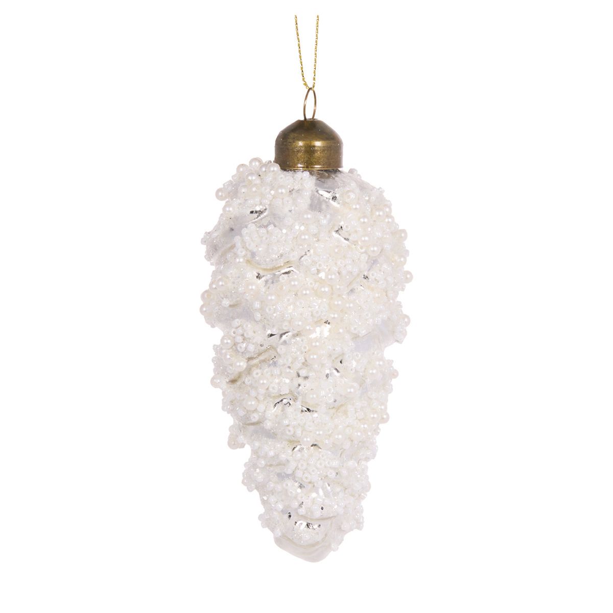 Frosted Pinecone Hanging Ornament