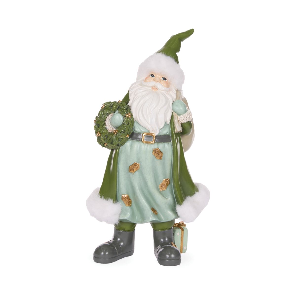 Woodland Forest Santa with Wreath