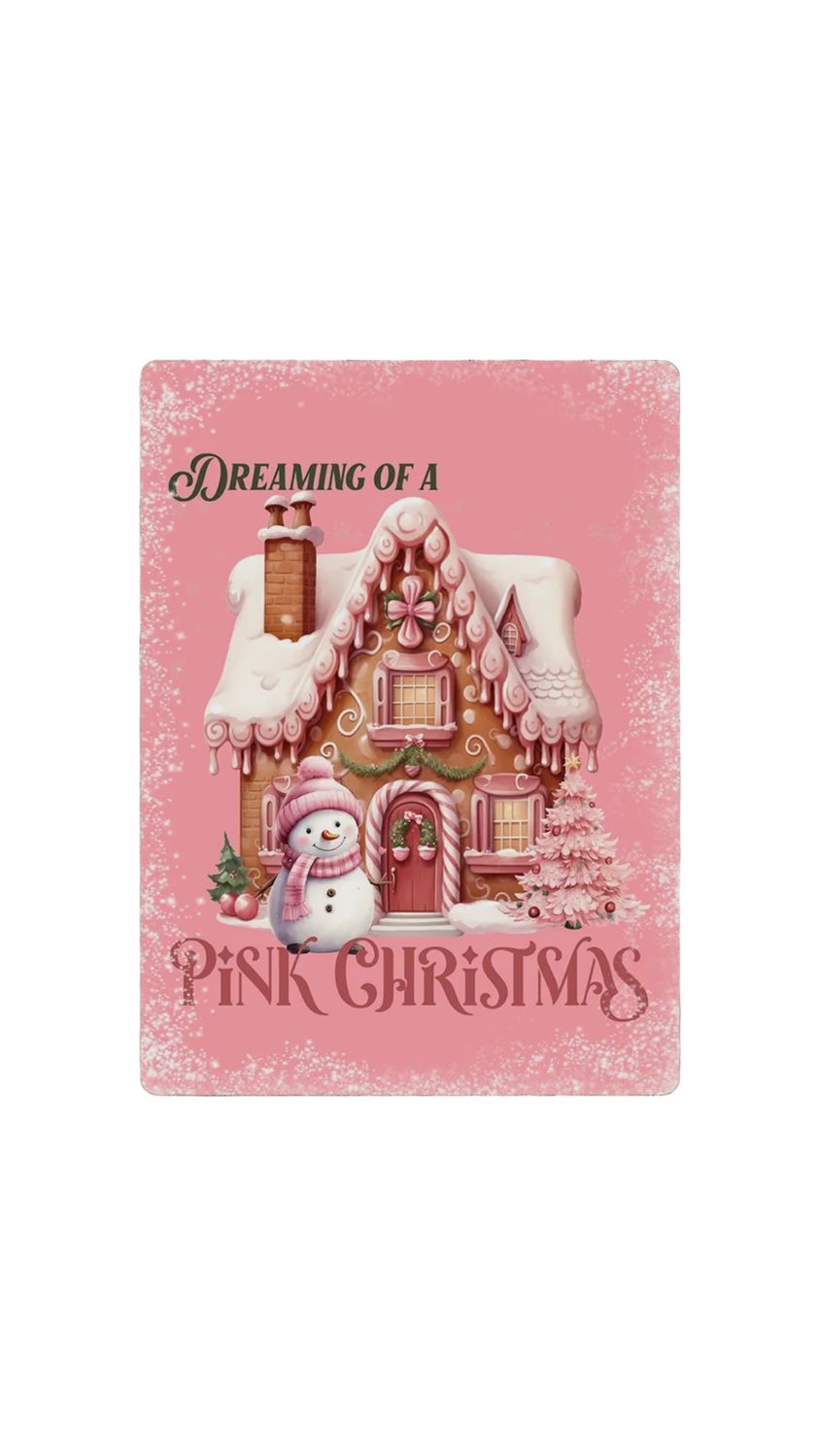 Pink Christmas Dreaming - Christmas Sign