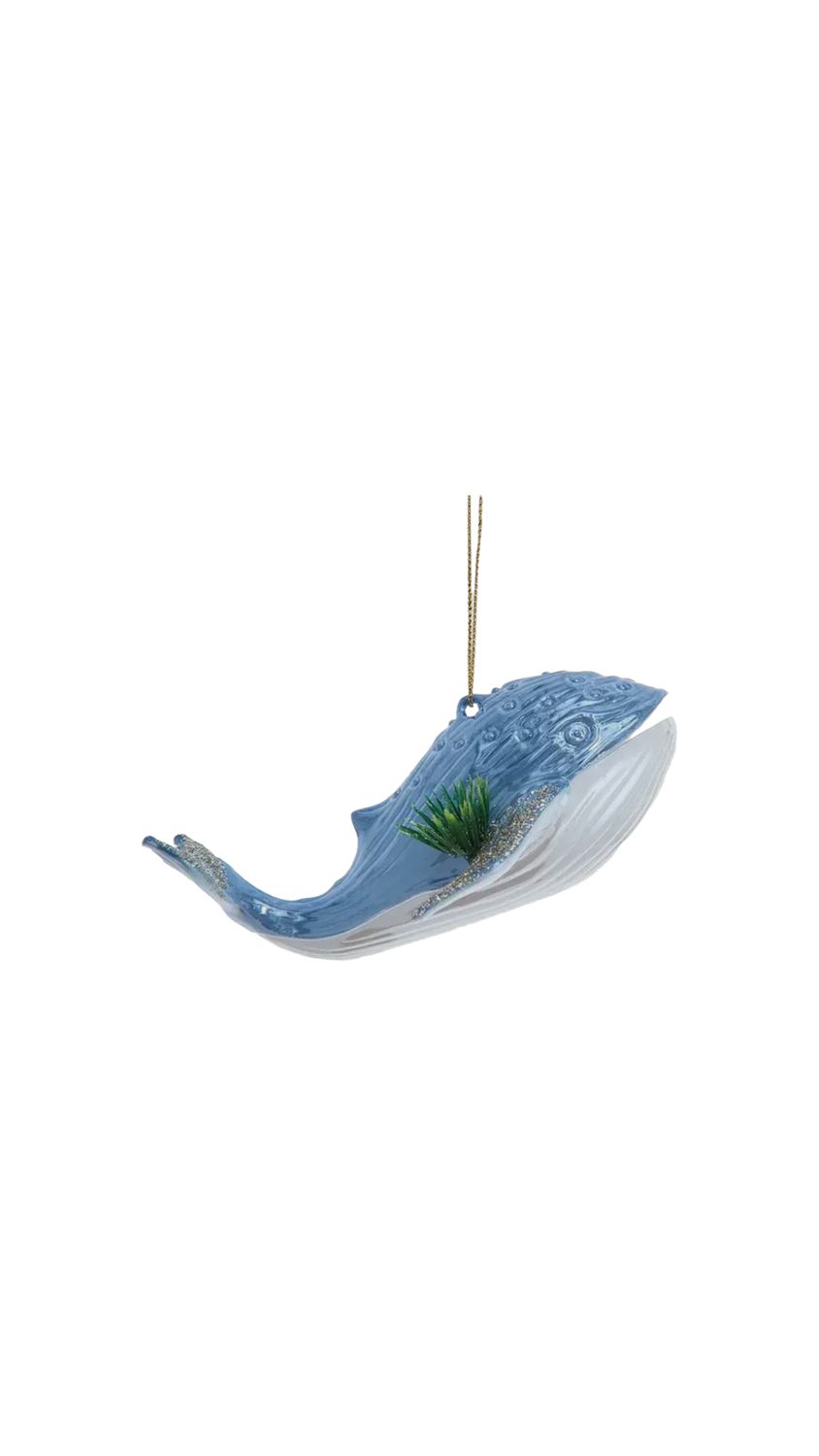 Blue Whale hanging ornament