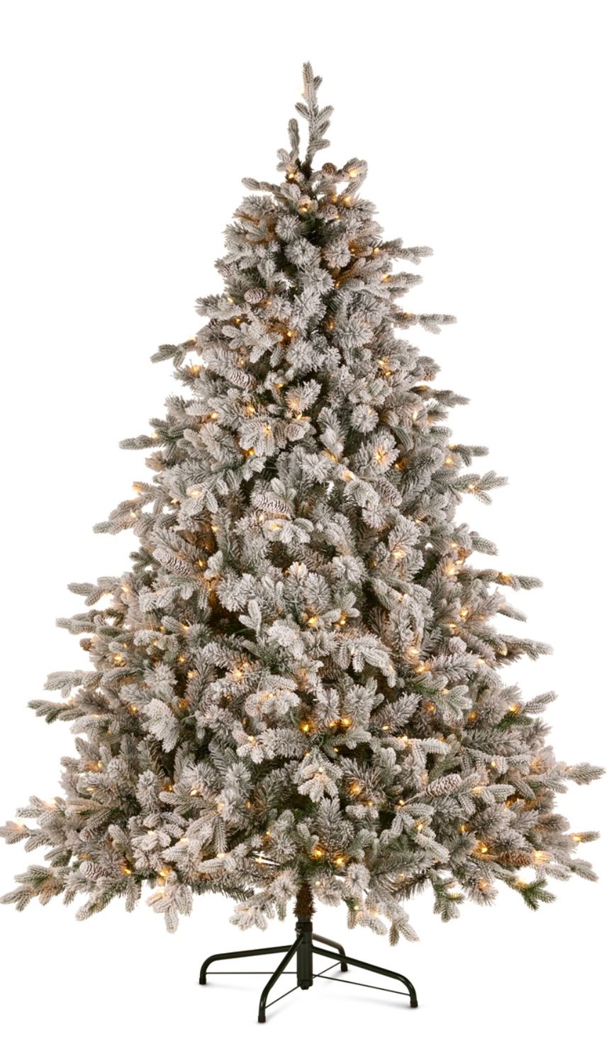 Pre-order - Grand Snowy Twinkle Tree 7.5Ft