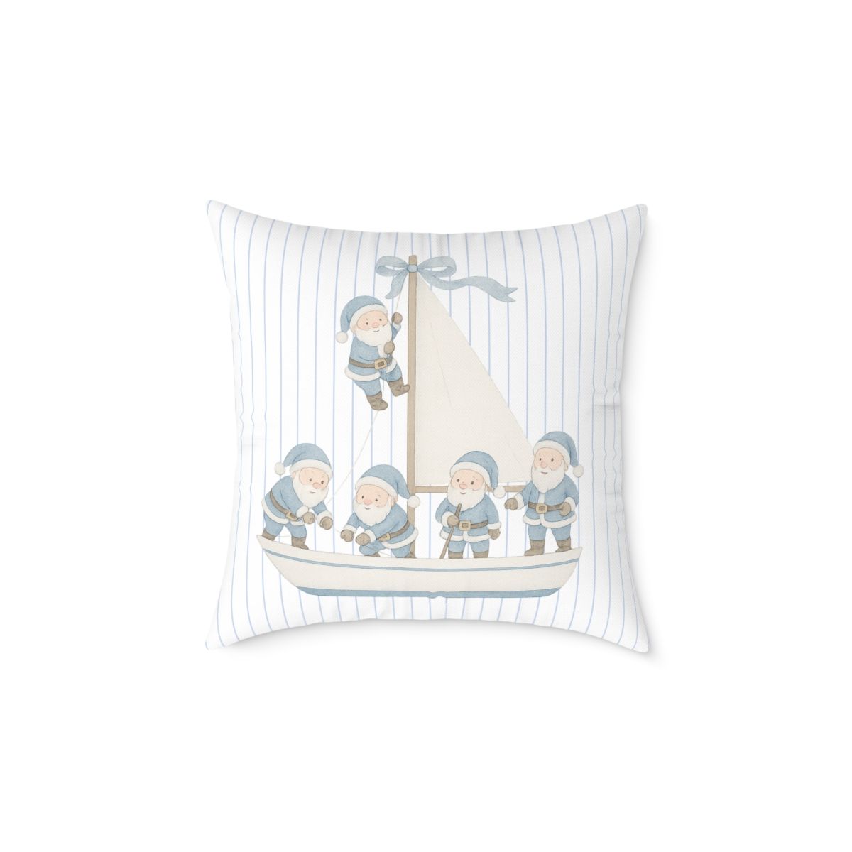 Sailing Santa’s Pillow Blue 