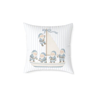 Sailing Santa’s Pillow Blue 