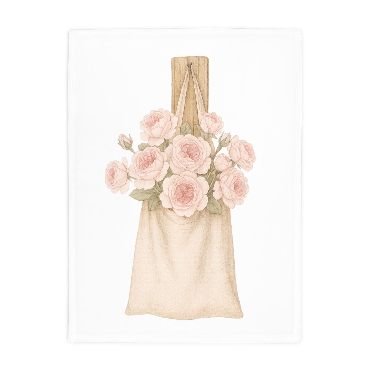 Market Roses (Small blanket) Soft Throw, Sizes: 30&quot; × 40&quot;