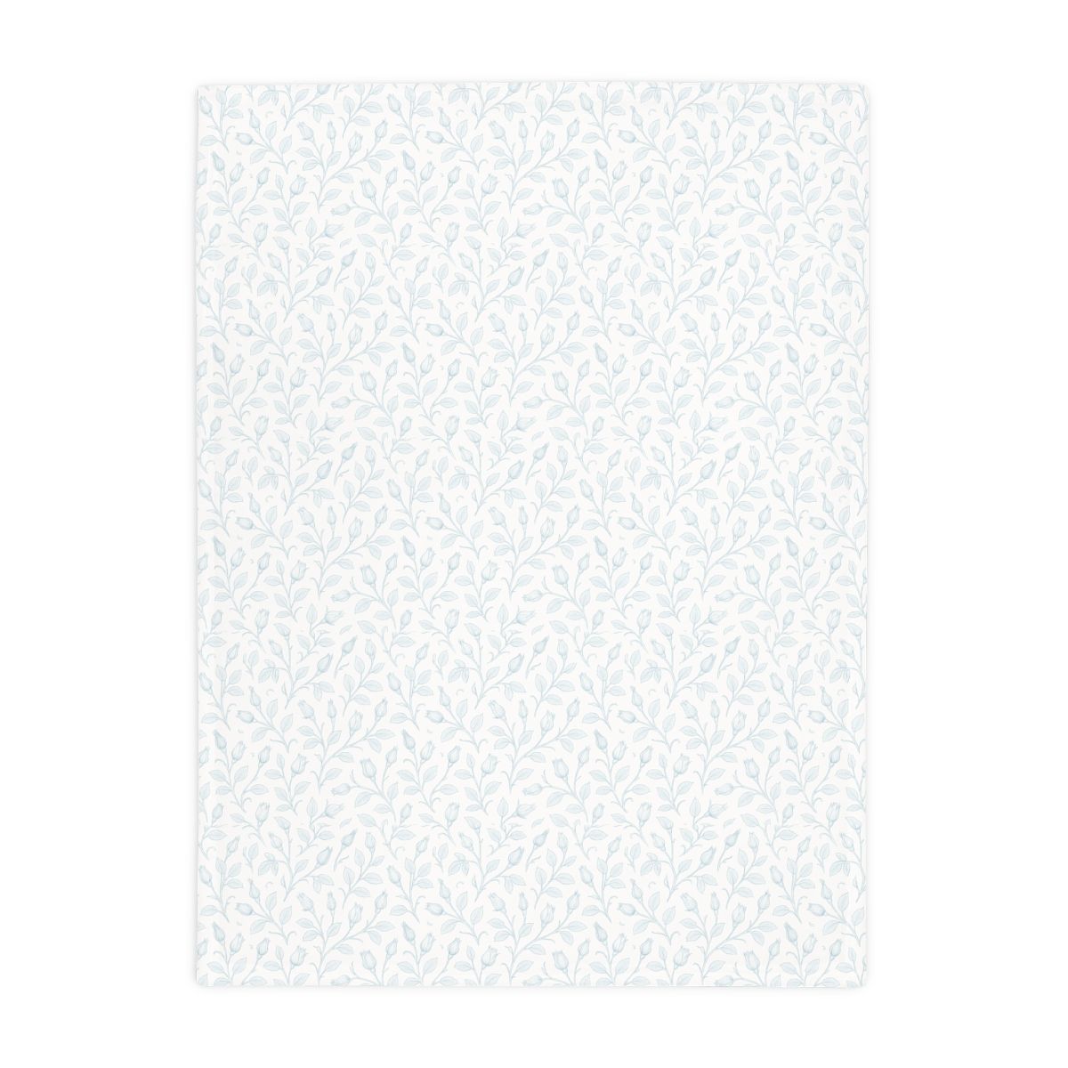 Little blue buds Chintz (Small blanket) Soft Throw
