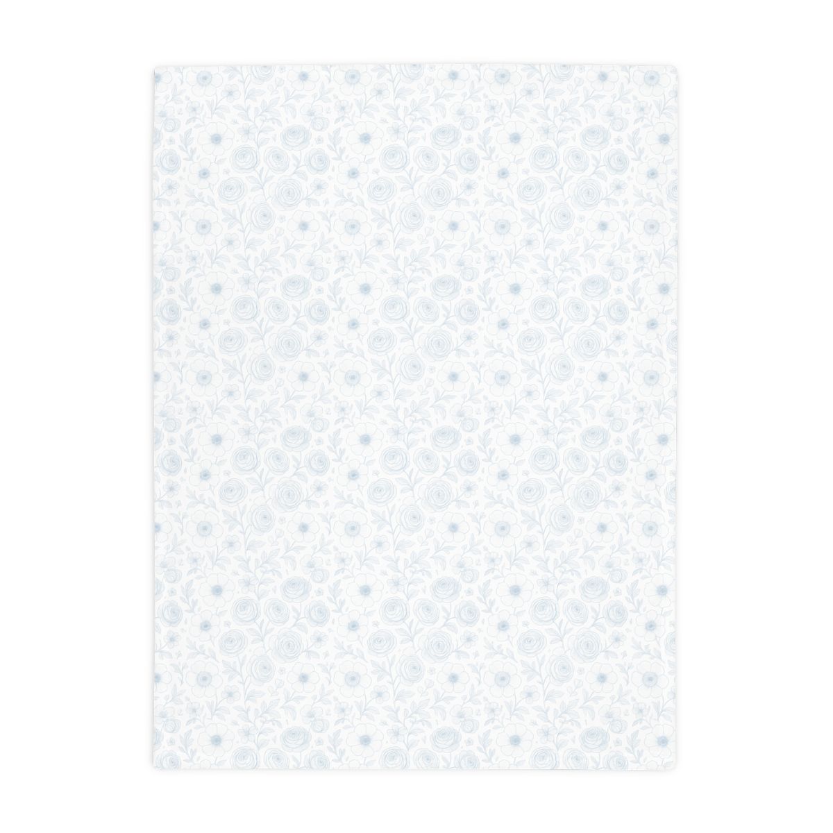 Soft Blue Chintz (Small blanket) Soft Throw