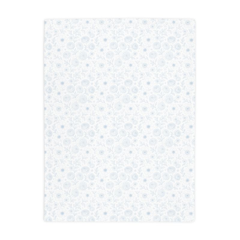 Soft Blue Chintz (Small blanket) Soft Throw