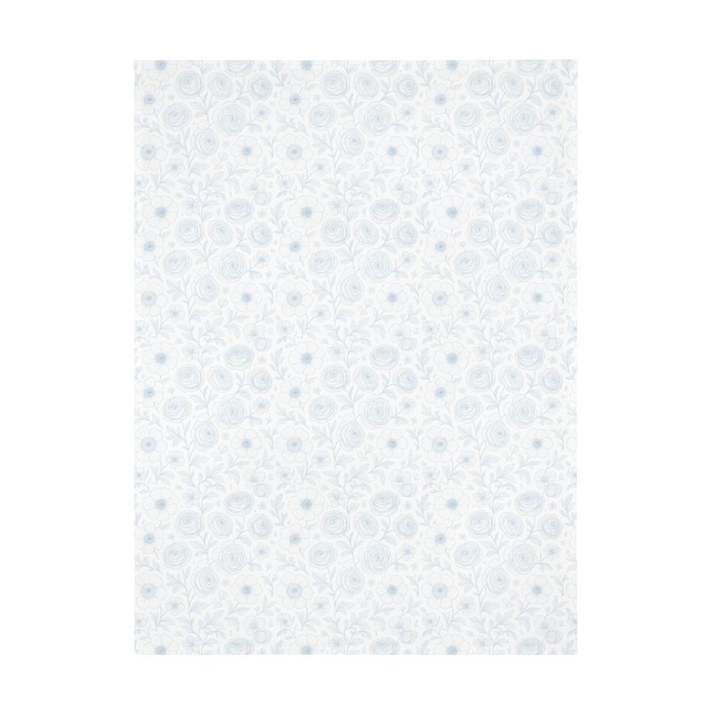 Soft Blue Chintz Throw Large