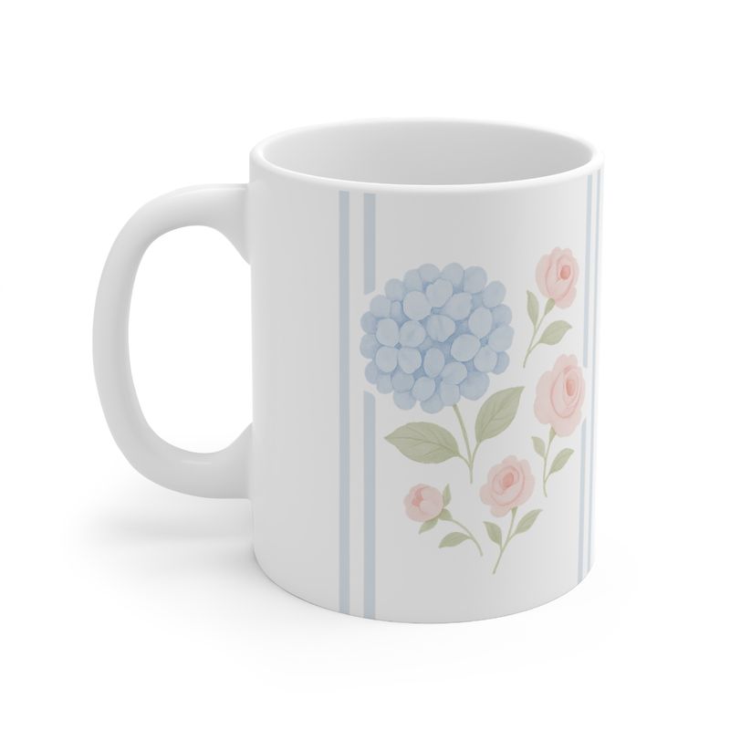 Pretty Hydrangea Mug
