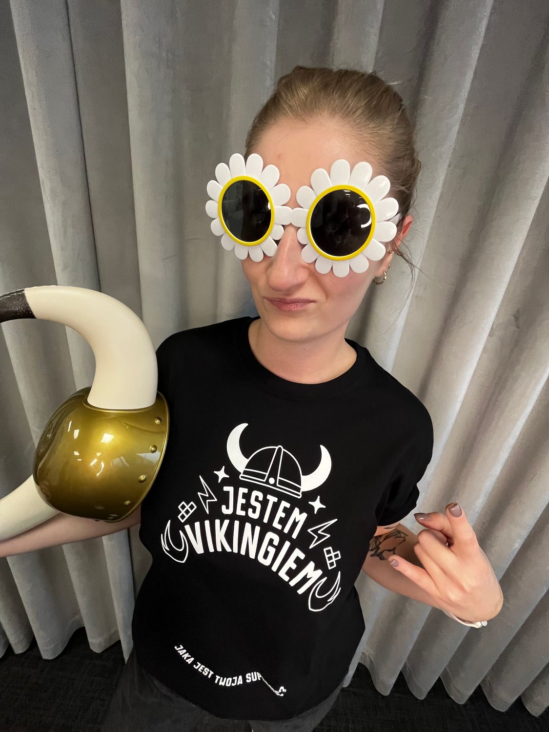 Supermocarny T-shirt prawdziwego Vikinga 550-275 GB