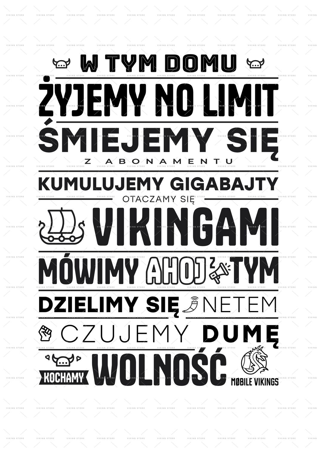 Plakat W TYM DOMU 100-50 GB
