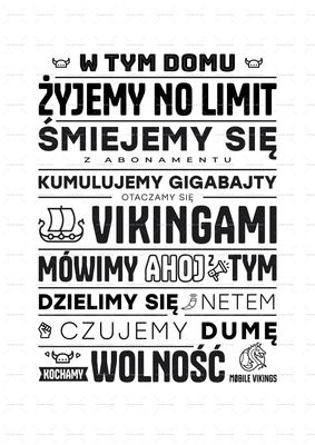 Plakat W TYM DOMU 100-50 GB