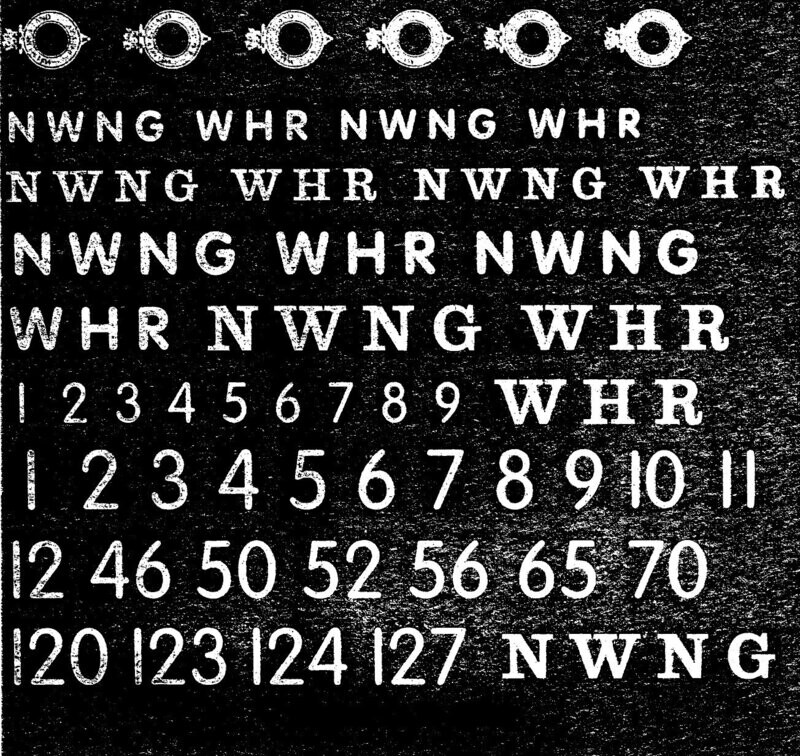 NG01/3 Welsh Highland Lettering