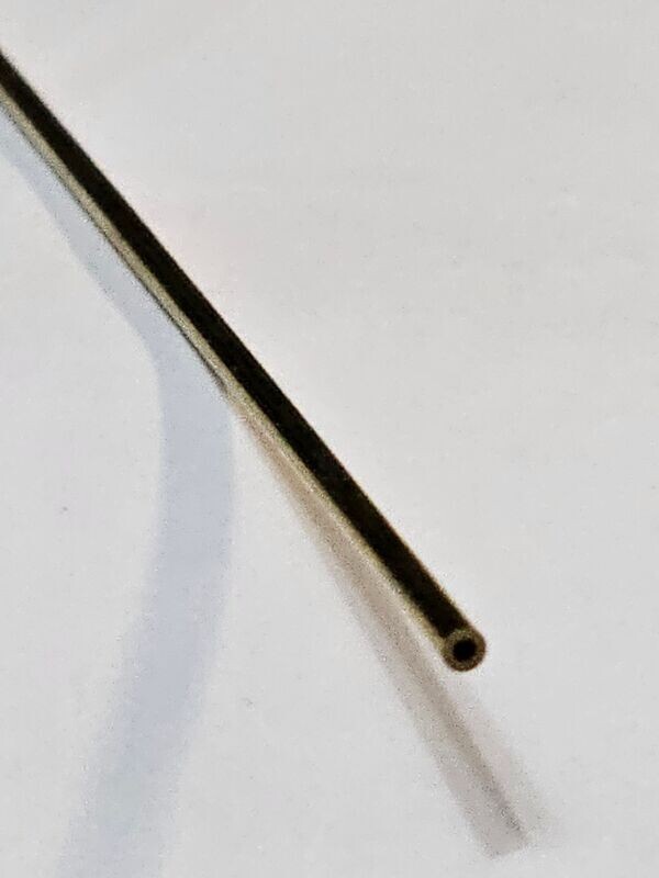 Brass Tube 2.0mm OD 1.0mm ID 250mm long (1)