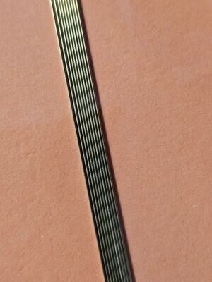 Brass Straight Wire 0.6mm dia x 250mm (100)