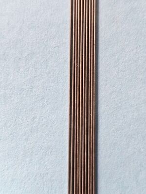 Nickel Silver Straight Wire 0.45mm dia x 305mm (10)
