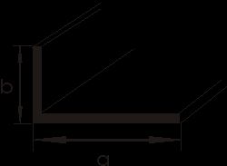 Brass L Section 6.0mm x 3.0mm length 250mm