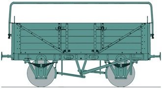 C111 Cambrian Railways 4 Plank Wagon
