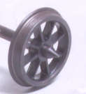 OO Gauge 12mm 8 Spoked  (plain) Wheels