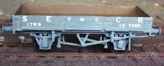 C77 SECR 2 plank Ballast Wagon (D1344)
