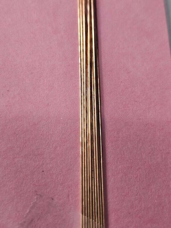 Phosphor Bronze straight wire 0.5mm dia x 250mm Packs of 10 and 100 Phosphor Bronze straight wire 0.5mm dia x 250mm Packs of 10 and 100