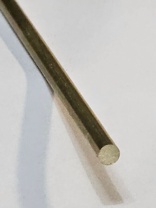 Brass Round Bar 4.0mm diameter 250mm long (1)