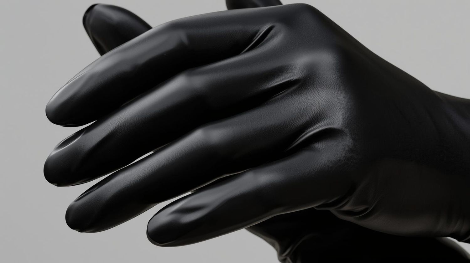 Latex Handschoenen Zwart