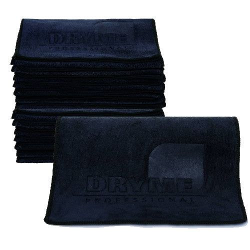 DryME Microfiber Microvezel Salon Handdoek Antraciet/Zwart 6pcs