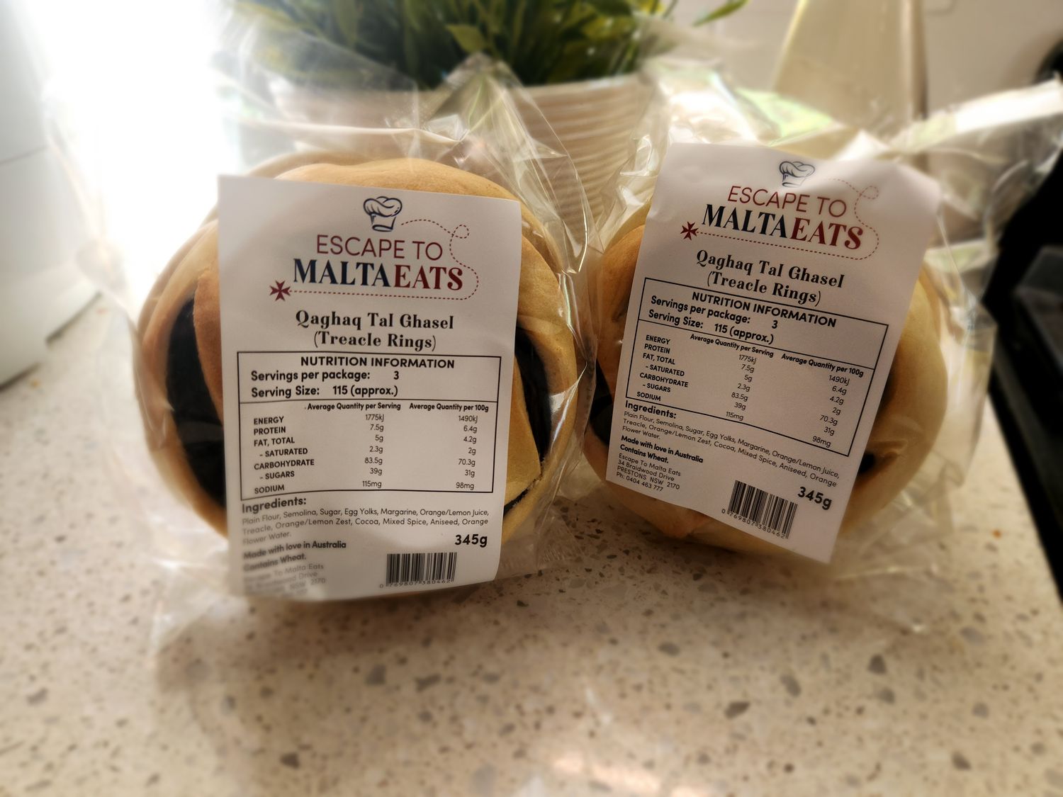 Qaghaq Tal-Ghasel (Treacle Rings) - ETME