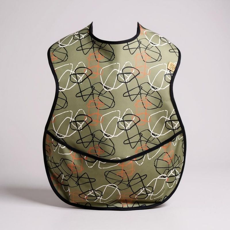 śliniak dla dorosłych Ergo+ &quot;Dynamiczna oliwka&quot;