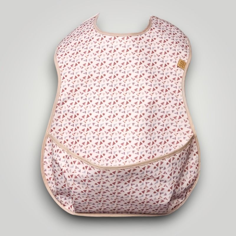 śliniak dla dorosłych Ergo+ &quot;Beżowa geometria&quot;