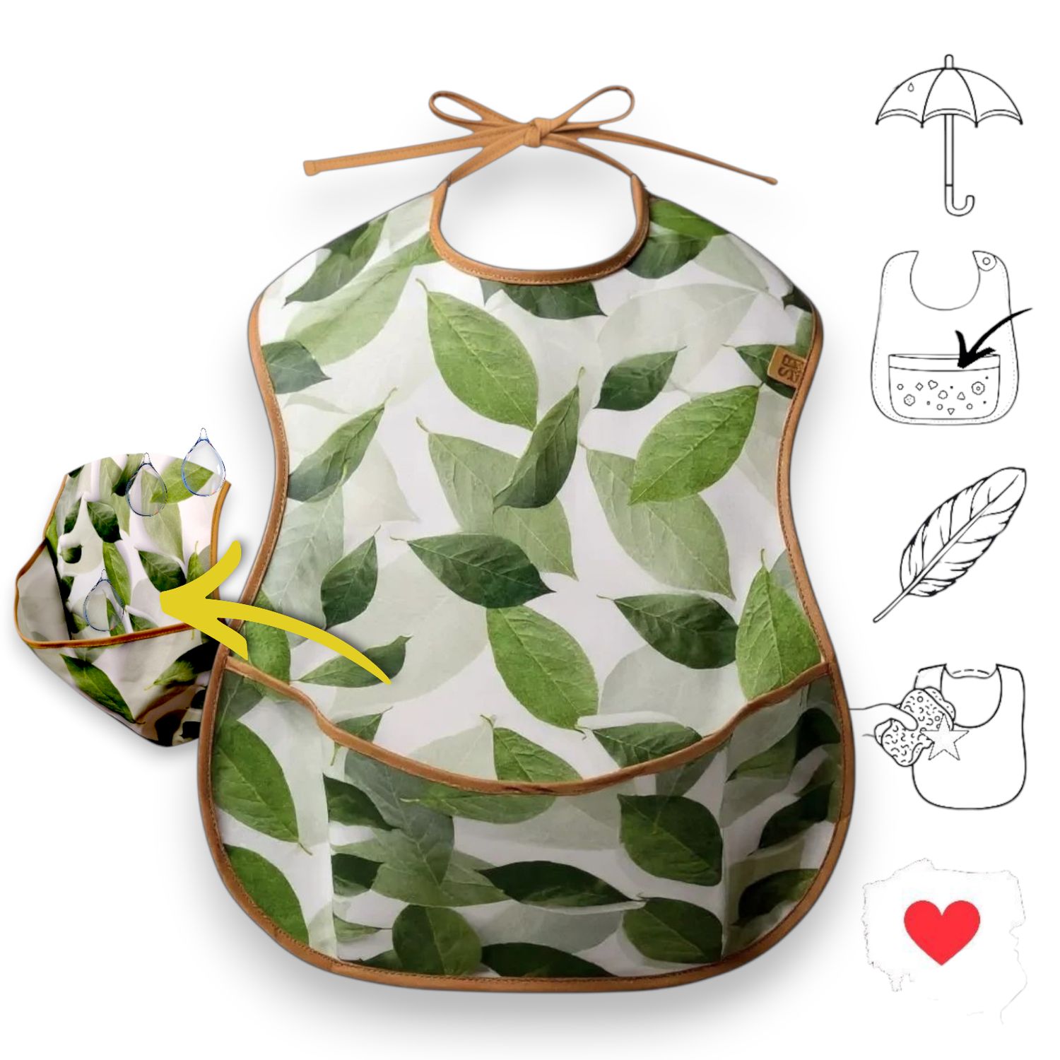 śliniak dla dorosłych Ergo+ "Liście we mgle"