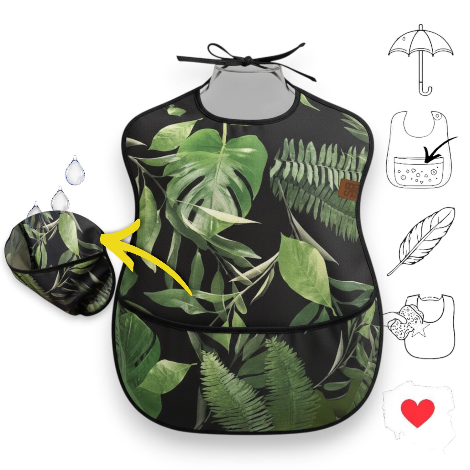 śliniak dla dorosłych Ergo+ "Busz"