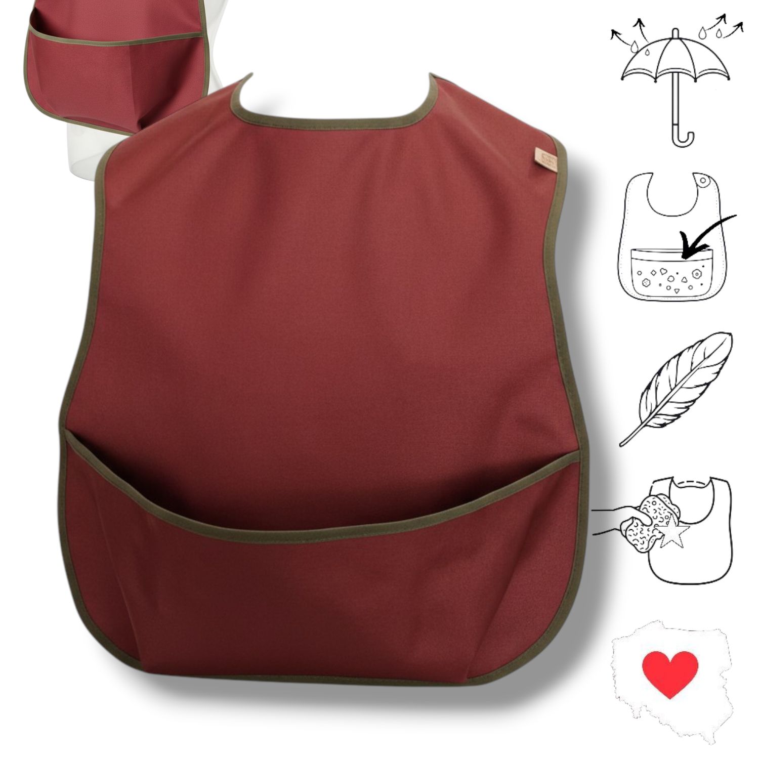 śliniak dla dorosłych Ergo+ "Rubinowa moc"