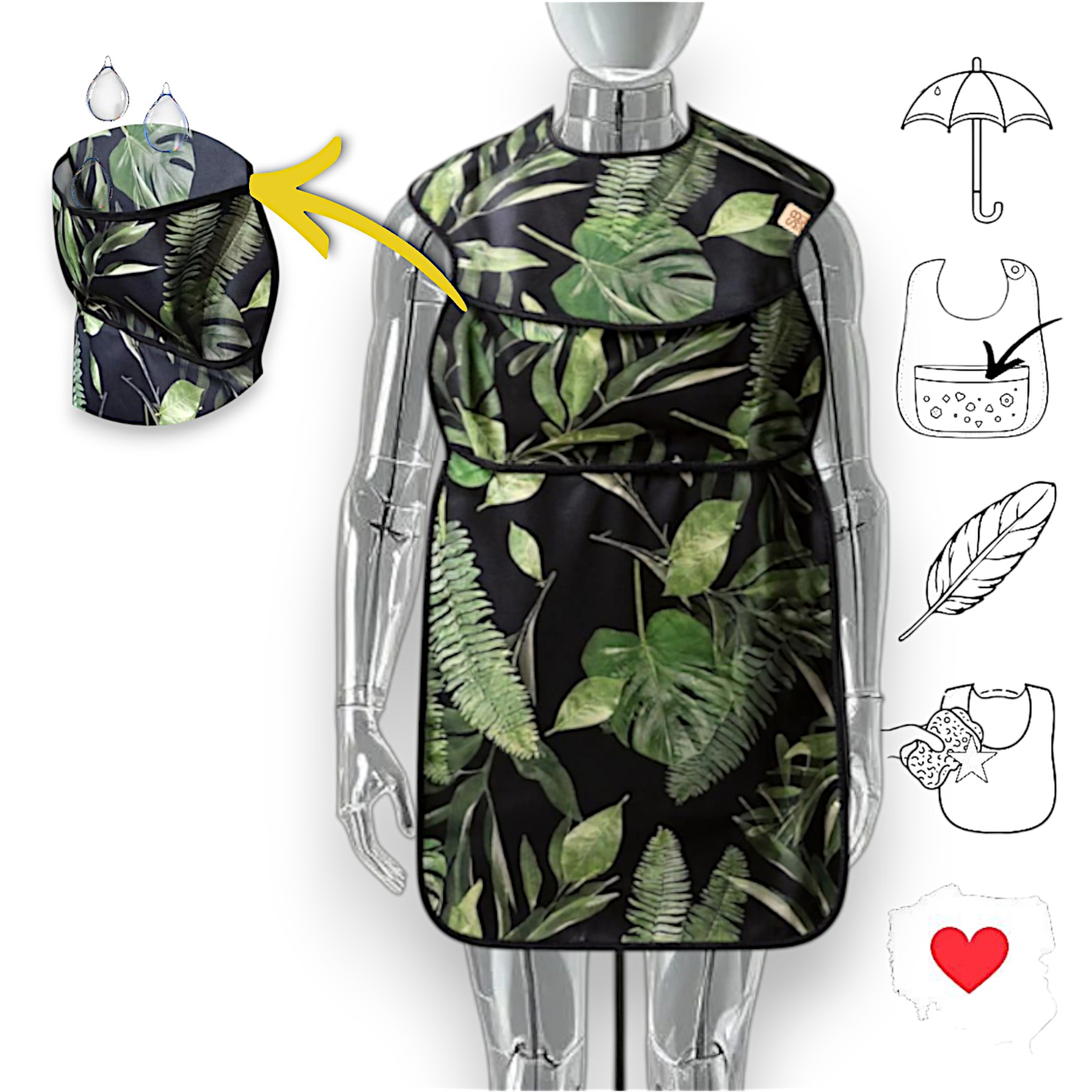 śliniak dla dorosłych i nastolatków Cover+ "Busz"