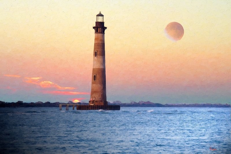 "Moon Over Morris Horizontal"
