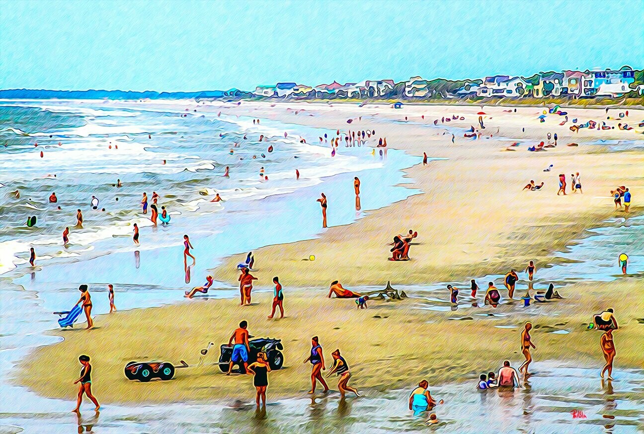 "A Snappy Day at Folly Beach"