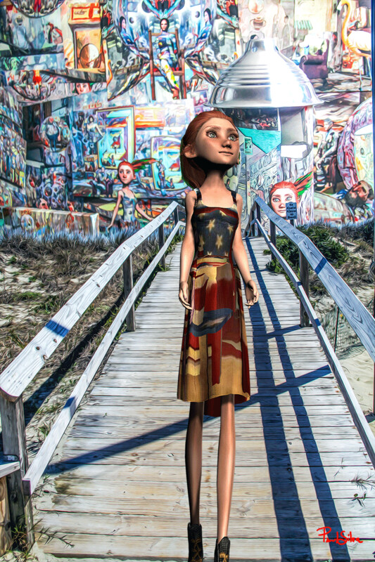 "Beachwalk Collage"