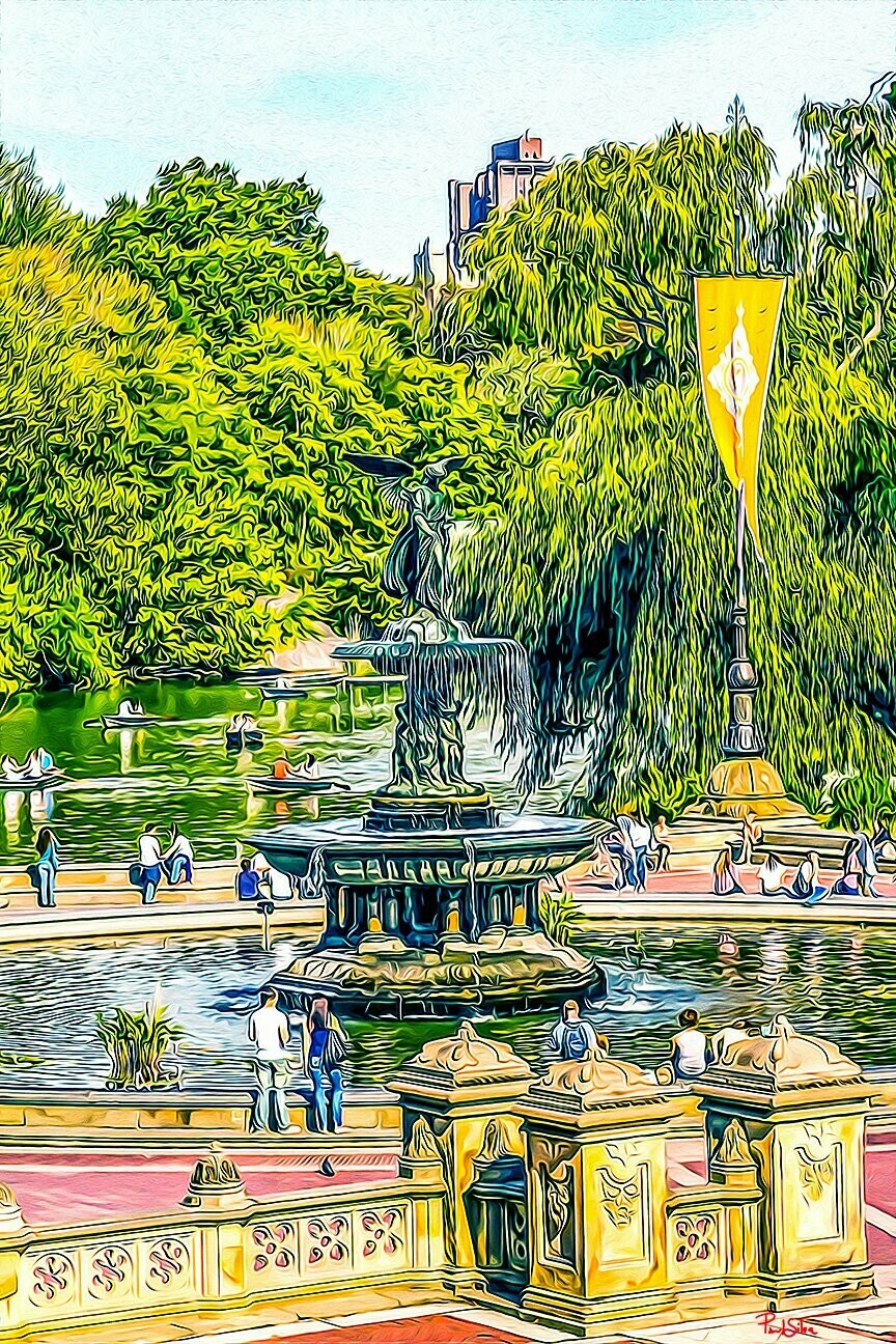 "Central Park Fountain"